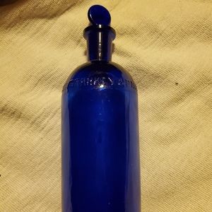 Antique cobalt bottle